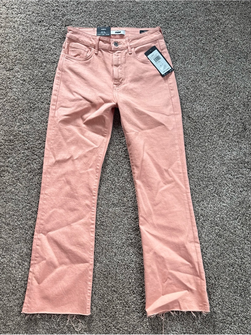 Mavi Anika Mid Rise Crop Flare NWT Retails $128 Women’s 25/27 Peach Denim
